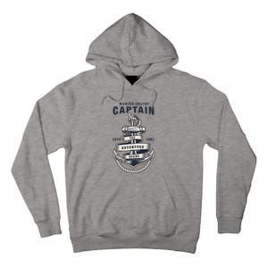 Captain Anchor Boat Anchor And Rope And Ribbon Tall Hoodie