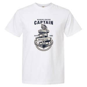 Captain Anchor Boat Anchor And Rope And Ribbon Garment-Dyed Heavyweight T-Shirt