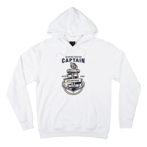 Captain Anchor Boat Anchor And Rope And Ribbon Hoodie