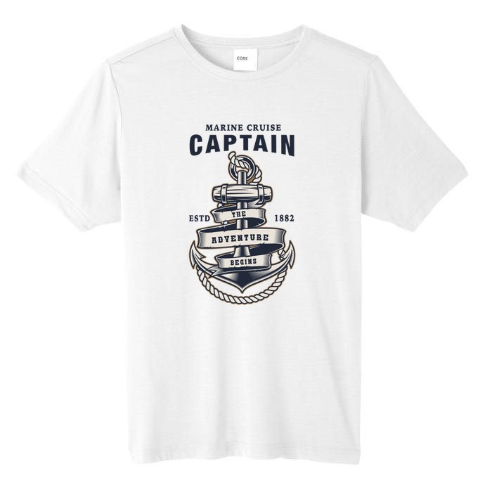 Captain Anchor Boat Anchor And Rope And Ribbon Tall Fusion ChromaSoft Performance T-Shirt