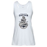 Captain Anchor Boat Anchor And Rope And Ribbon Ladies Essential Flowy Tank