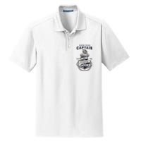 Captain Anchor Boat Anchor And Rope And Ribbon Dry Zone Grid Polo