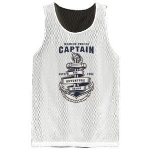 Captain Anchor Boat Anchor And Rope And Ribbon Mesh Reversible Basketball Jersey Tank