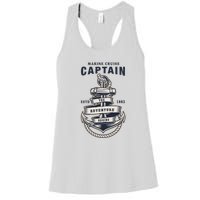 Captain Anchor Boat Anchor And Rope And Ribbon Women's Racerback Tank