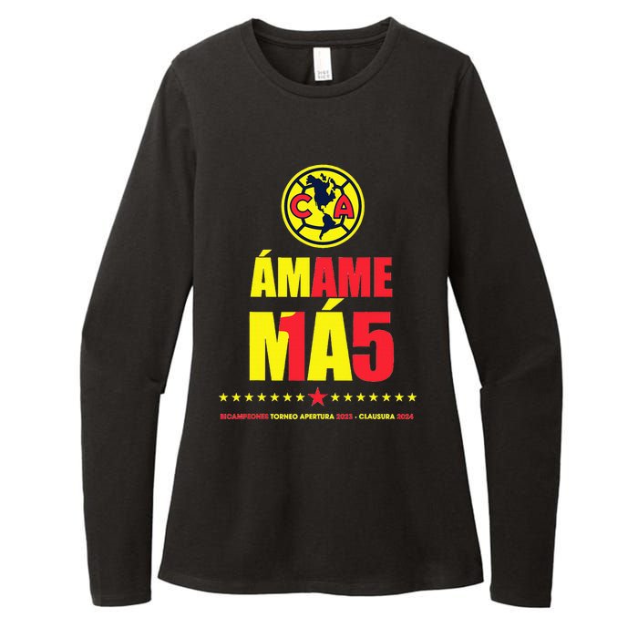 Club America Bicampeon Torneo Apertura 2023 Clausura 2024 Womens CVC Long Sleeve Shirt