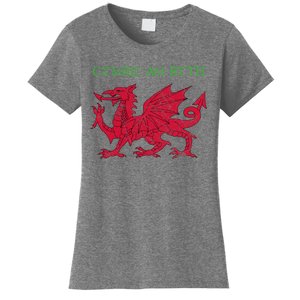 Cymru Am Byth Welsh Rugby Dragon Wales Gift Women's T-Shirt