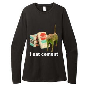 Cat And Book I Eat Cement Womens CVC Long Sleeve Shirt