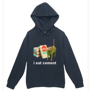 Cat And Book I Eat Cement Urban Pullover Hoodie