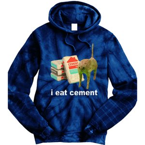 Cat And Book I Eat Cement Tie Dye Hoodie