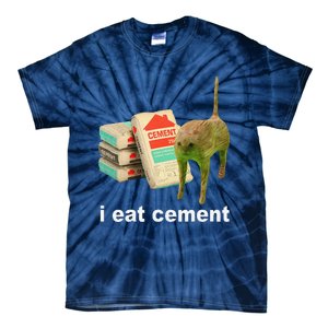 Cat And Book I Eat Cement Tie-Dye T-Shirt