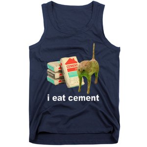 Cat And Book I Eat Cement Tank Top