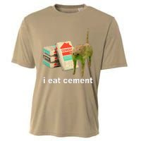 Cat And Book I Eat Cement Cooling Performance Crew T-Shirt