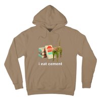 Cat And Book I Eat Cement Hoodie