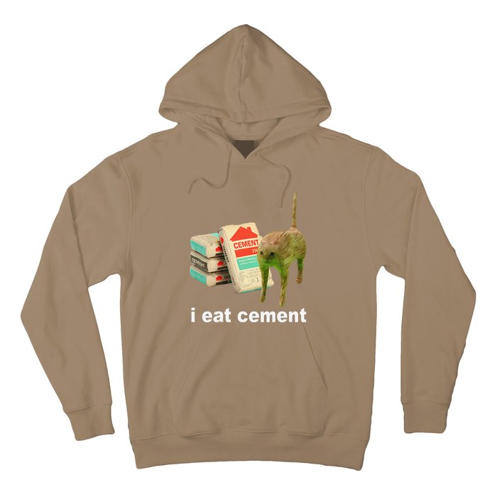 Cat And Book I Eat Cement Hoodie