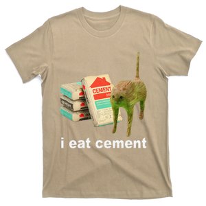 Cat And Book I Eat Cement T-Shirt