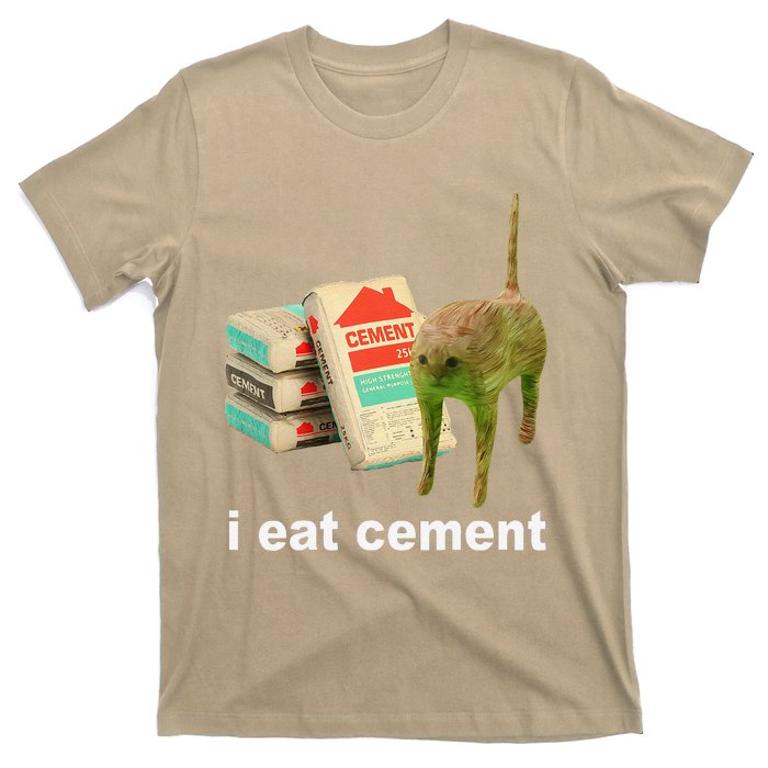 Cat And Book I Eat Cement T-Shirt