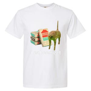 Cat And Book I Eat Cement Garment-Dyed Heavyweight T-Shirt