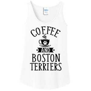 Coffee And Boston Terriers Boston Terrier Lover Ladies Essential Tank