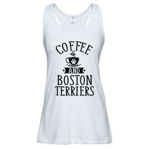 Coffee And Boston Terriers Boston Terrier Lover Ladies Essential Flowy Tank