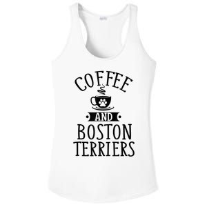 Coffee And Boston Terriers Boston Terrier Lover Ladies PosiCharge Competitor Racerback Tank