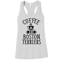 Coffee And Boston Terriers Boston Terrier Lover Women's Racerback Tank