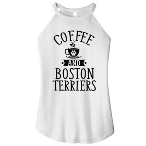 Coffee And Boston Terriers Boston Terrier Lover Women's Perfect Tri Rocker Tank