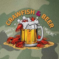 Crawfish And Beer That's Why I'm Here Crawfish Lobster Legacy Tie Dye Trucker Hat