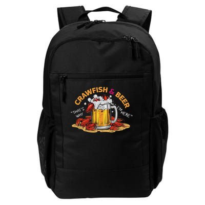 Crawfish And Beer That's Why I'm Here Crawfish Lobster Backpack