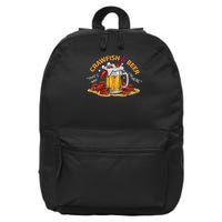 Crawfish And Beer That's Why I'm Here Crawfish Lobster 16 in Basic Backpack