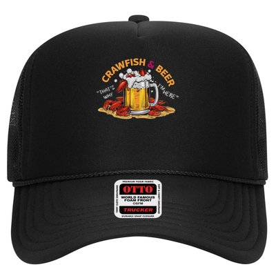 Crawfish And Beer That's Why I'm Here Crawfish Lobster Trucker Hat