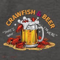 Crawfish And Beer That's Why I'm Here Crawfish Lobster Vector Backpack