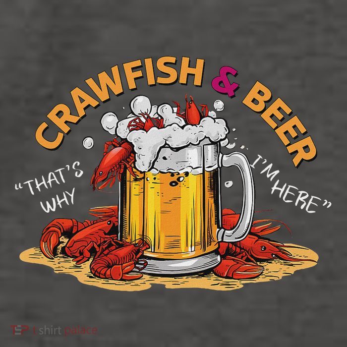Crawfish And Beer That's Why I'm Here Crawfish Lobster Vector Backpack