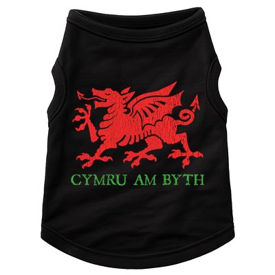 Cymru Am Byth Welsh Rugby Dragon Wales Player Pride Funny Gift Doggie Tank