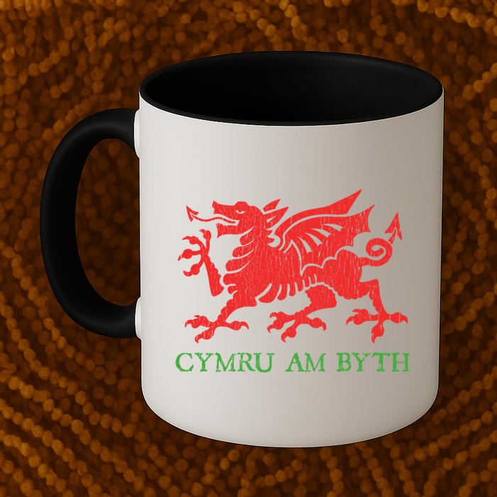Cymru Am Byth Welsh Rugby Dragon Wales Player Pride Funny Gift Mug