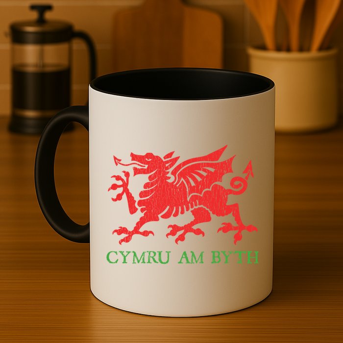 Cymru Am Byth Welsh Rugby Dragon Wales Player Pride Funny Gift Mug
