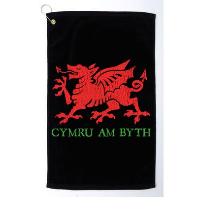 Cymru Am Byth Welsh Rugby Dragon Wales Player Pride Funny Gift Golf Towel