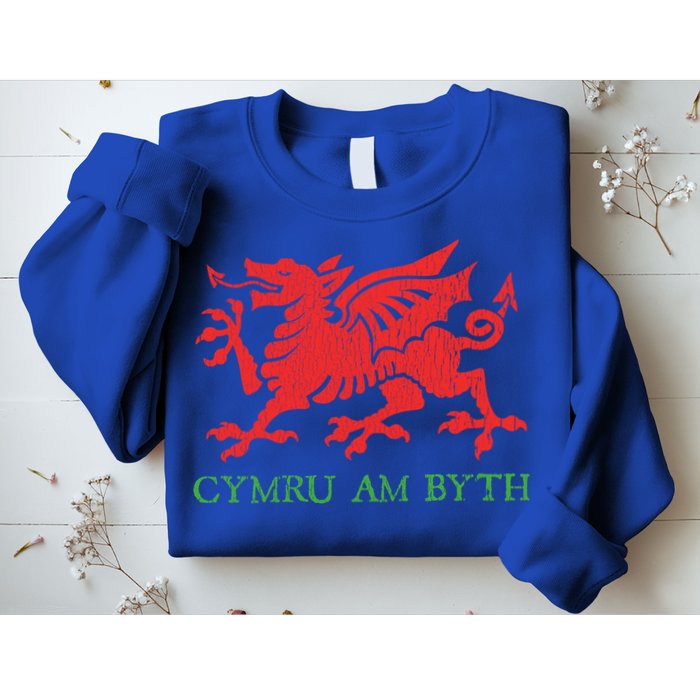 Cymru Am Byth Welsh Rugby Dragon Wales Player Pride Funny Gift Sweatshirt