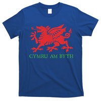 Cymru Am Byth Welsh Rugby Dragon Wales Player Pride Funny Gift T-Shirt