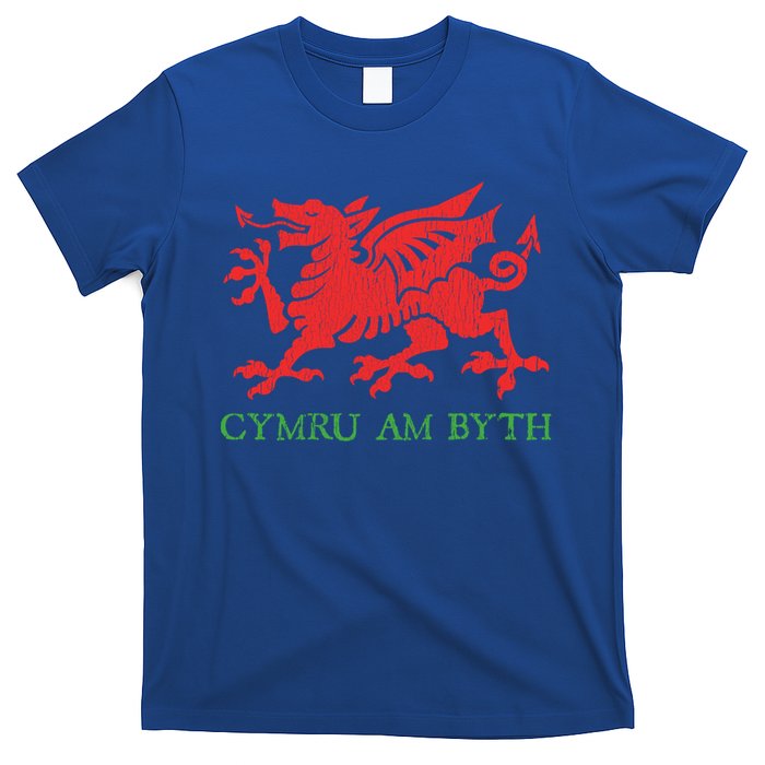 Cymru Am Byth Welsh Rugby Dragon Wales Player Pride Funny Gift T-Shirt