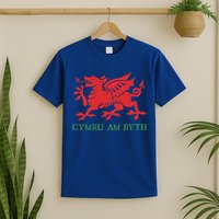 Cymru Am Byth Welsh Rugby Dragon Wales Player Pride Funny Gift T-Shirt