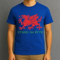 Cymru Am Byth Welsh Rugby Dragon Wales Player Pride Funny Gift T-Shirt