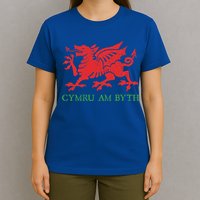 Cymru Am Byth Welsh Rugby Dragon Wales Player Pride Funny Gift T-Shirt