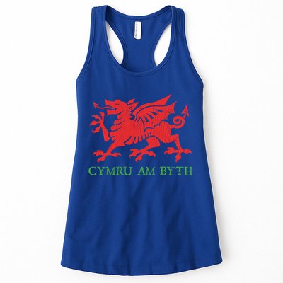 Cymru Am Byth Welsh Rugby Dragon Wales Player Pride Funny Gift Womens Tank Top