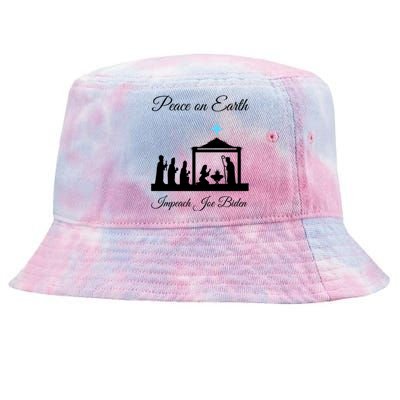 Christmas Anti Biden Peace On Earth Tie-Dyed Bucket Hat