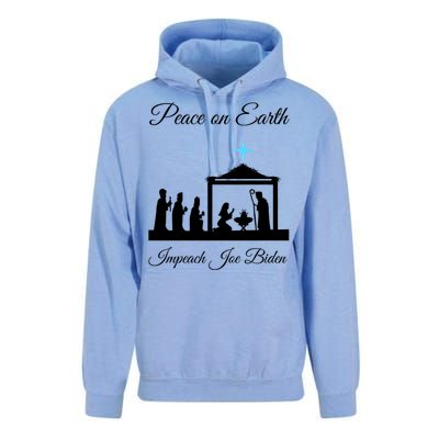 Christmas Anti Biden Peace On Earth Unisex Surf Hoodie