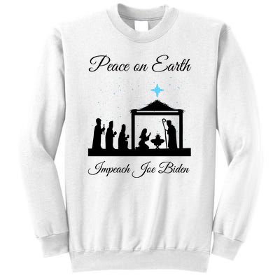 Christmas Anti Biden Peace On Earth Sweatshirt