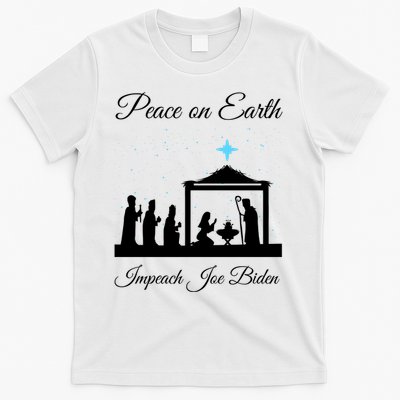 Christmas Anti Biden Peace On Earth T-Shirt