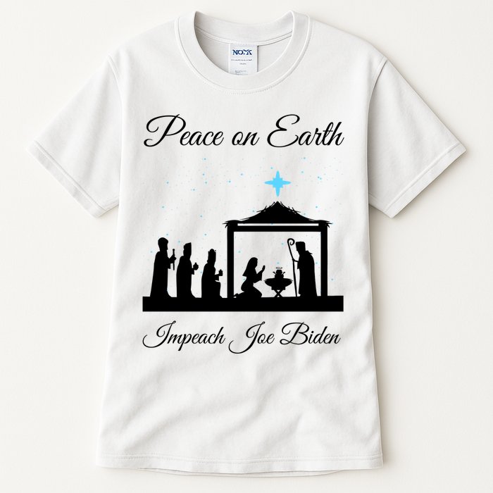 Christmas Anti Biden Peace On Earth Tall T-Shirt