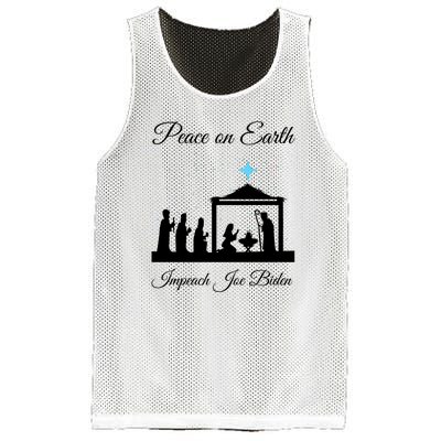 Christmas Anti Biden Peace On Earth Mesh Reversible Basketball Jersey Tank