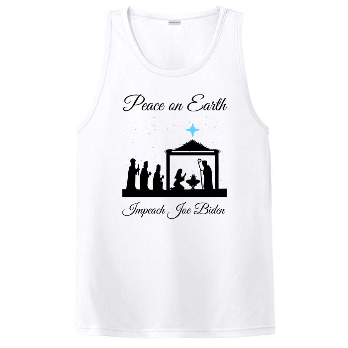 Christmas Anti Biden Peace On Earth PosiCharge Competitor Tank